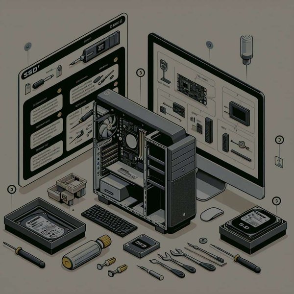 Quelle méthode pour installer un SSD dans un emplacement de disque dur 3.5′ d'un ordinateur de bureau ?